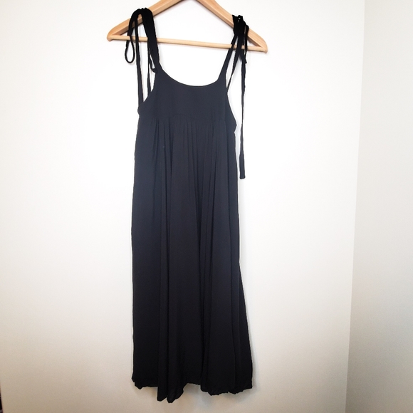 NWT Kimchi Blue Black Babydoll Tie Strap Dress - Picture 2 of 6
